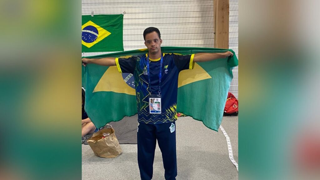 Paratleta de São Caetano com Síndrome de Down conquista três medalhas no Virtus Global Games de Paris

