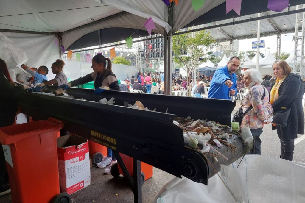 Santo André cria central de triagem compacta para ampliar reciclagem de resíduos em eventos