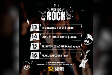 Golden Square comemora Dia Mundial do Rock com semana repleta de shows