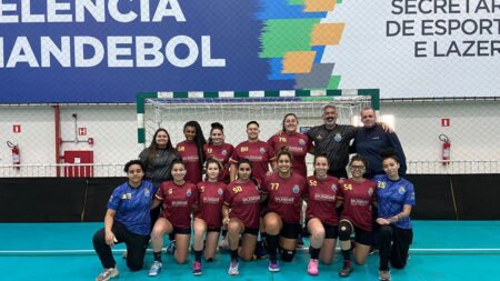 Handebol feminino de Diadema fica em terceiro lugar nos Jogos Regionais