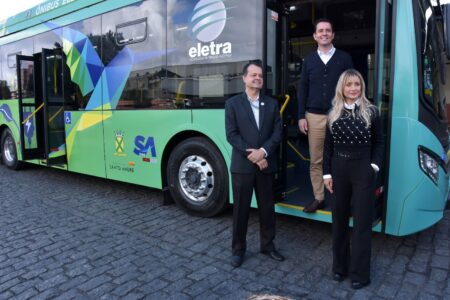 Santo André inicia testes de ônibus elétrico 100% brasileiro