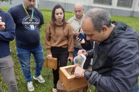 Prefeitura de Ribeirão Pires presenteia escola com colmeias de abelhas nativas