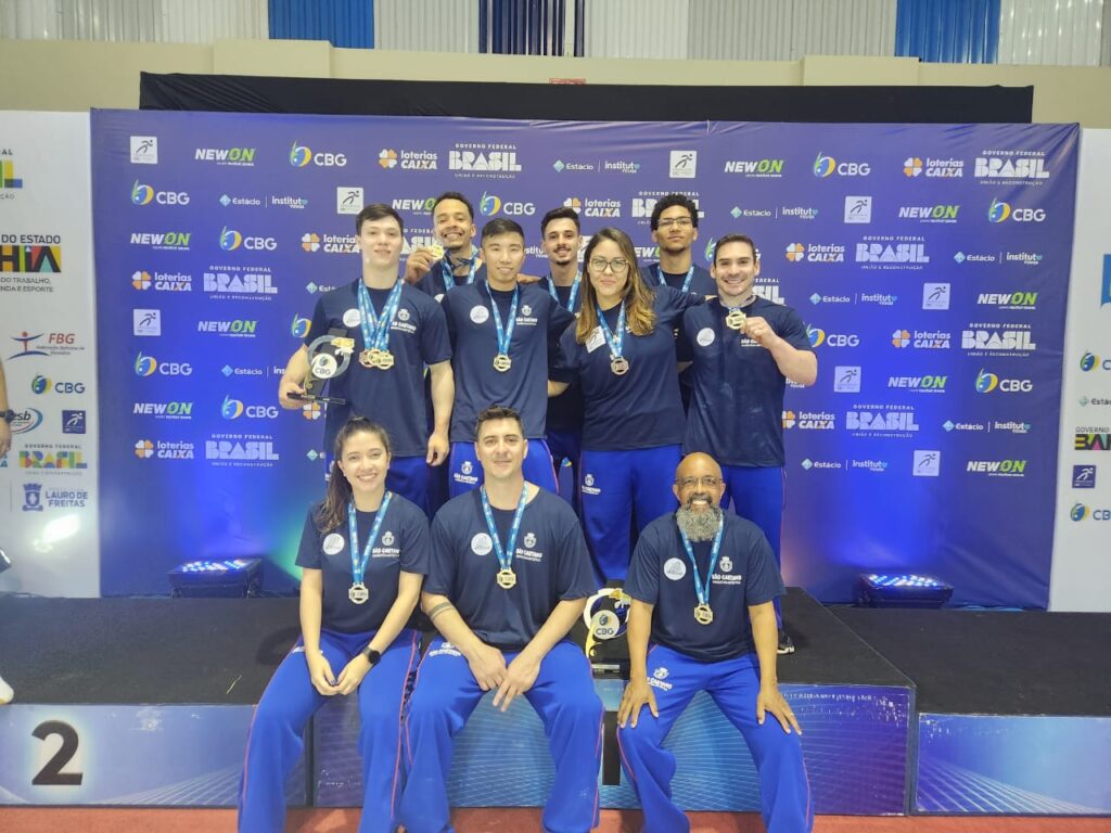 São Caetano é campeã geral do Brasileiro de Ginástica Artística disputado em Lauro de Freitas na Bahia