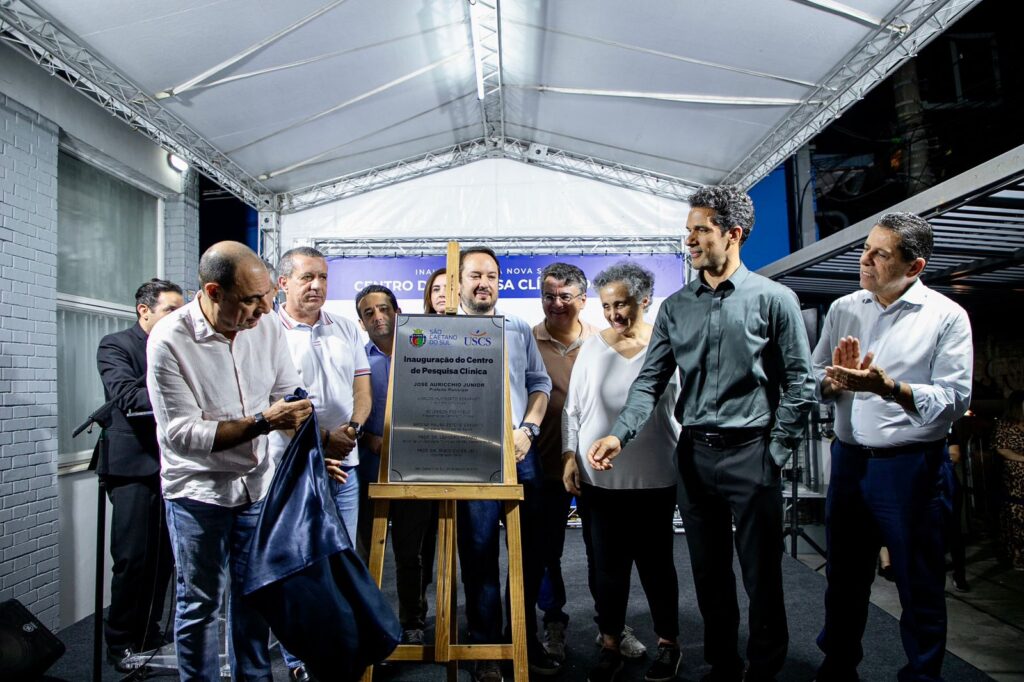 Auricchio e Prearo inauguram nova sede do Centro de Pesquisa Clínica da USCS