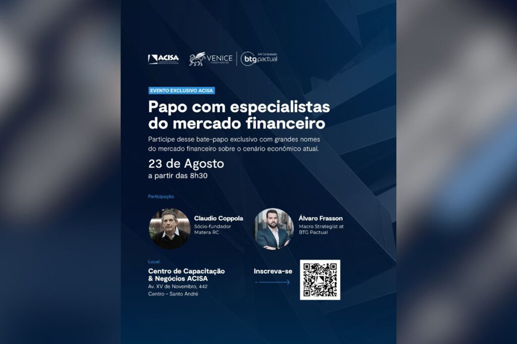 O Atual Cenário Econômico é tema de bate-papo com especialistas na ACISA