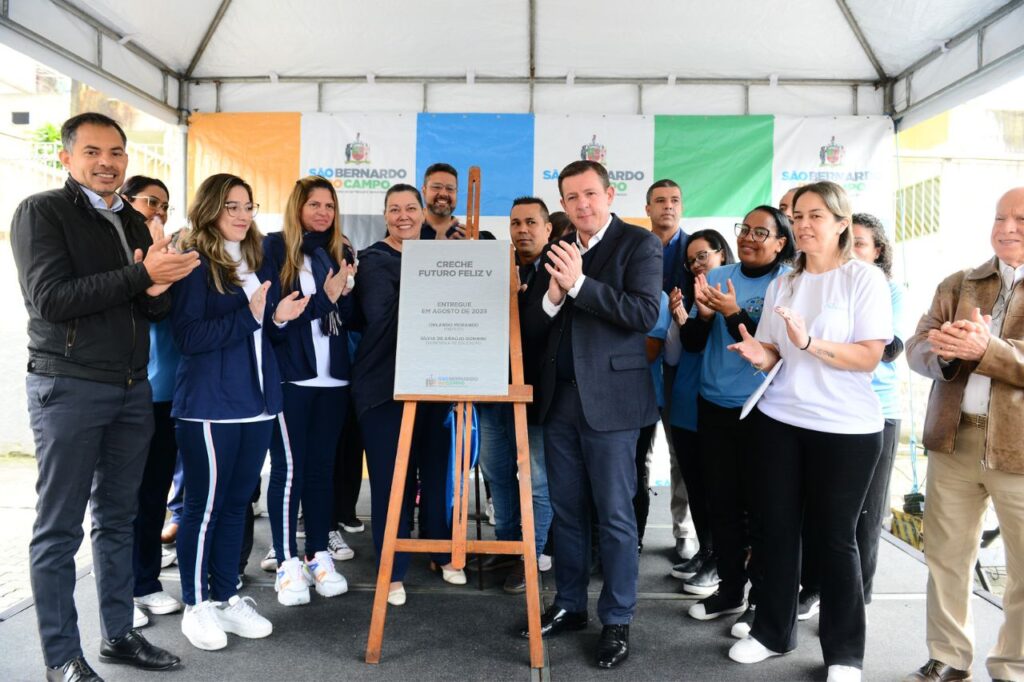 Prefeitura de São Bernardo reinaugura creche do bairro Areião após ampla reforma