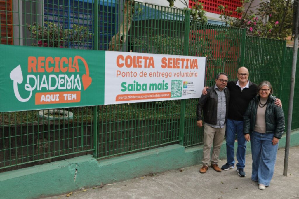 Recicla Diadema nas Escolas instala 80 bags em unidades escolares da cidade

