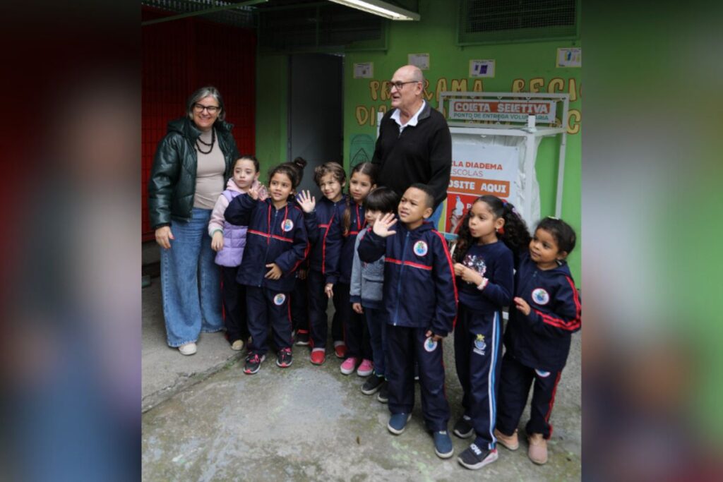 Recicla Diadema nas Escolas instala 80 bags em unidades escolares da cidade

