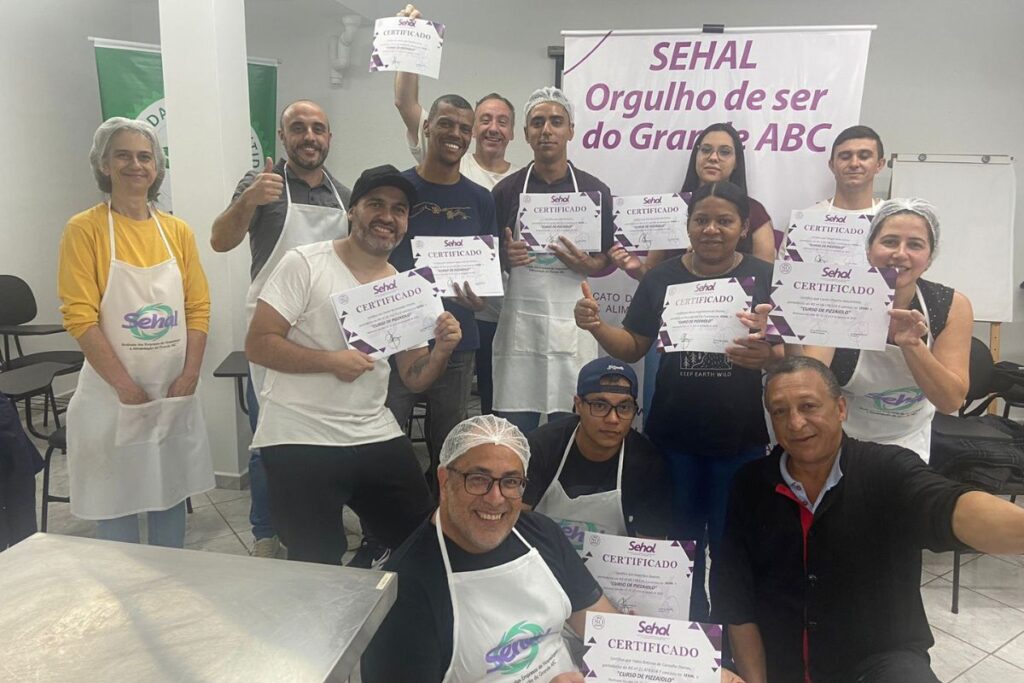 Sehal conclui formação de curso de Pizzaiolo