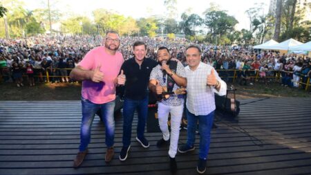 Show de Dudu Nobre atrai mais de 6 mil pessoas e encerra Virada Cultural de São Bernardo