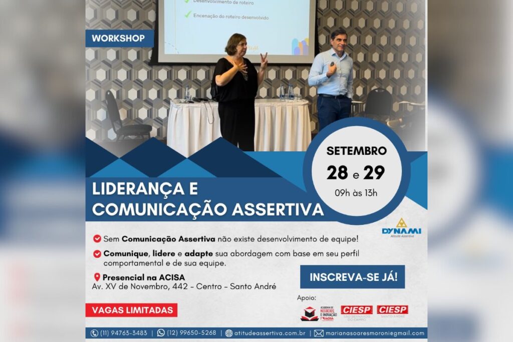 ACISA promove workshop de liderança e comunicação assertiva