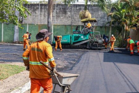 Em São Bernardo, Programa Asfalto Novo avança no bairro da Paulicéia