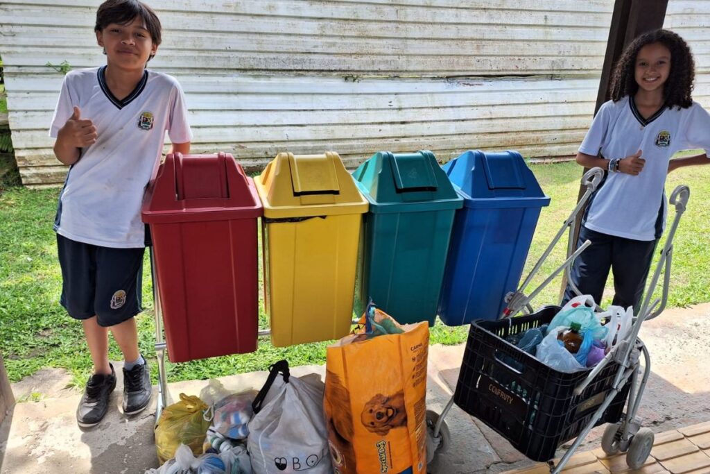 Festival Estudantil do Futuro de Ribeirão Pires coleta mais de 600 quilos entre tampinhas e óleo usado

