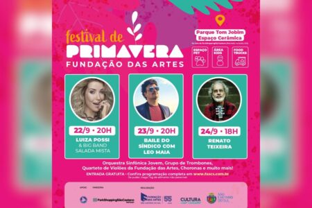 Festival de Primavera começa hoje em São Caetano