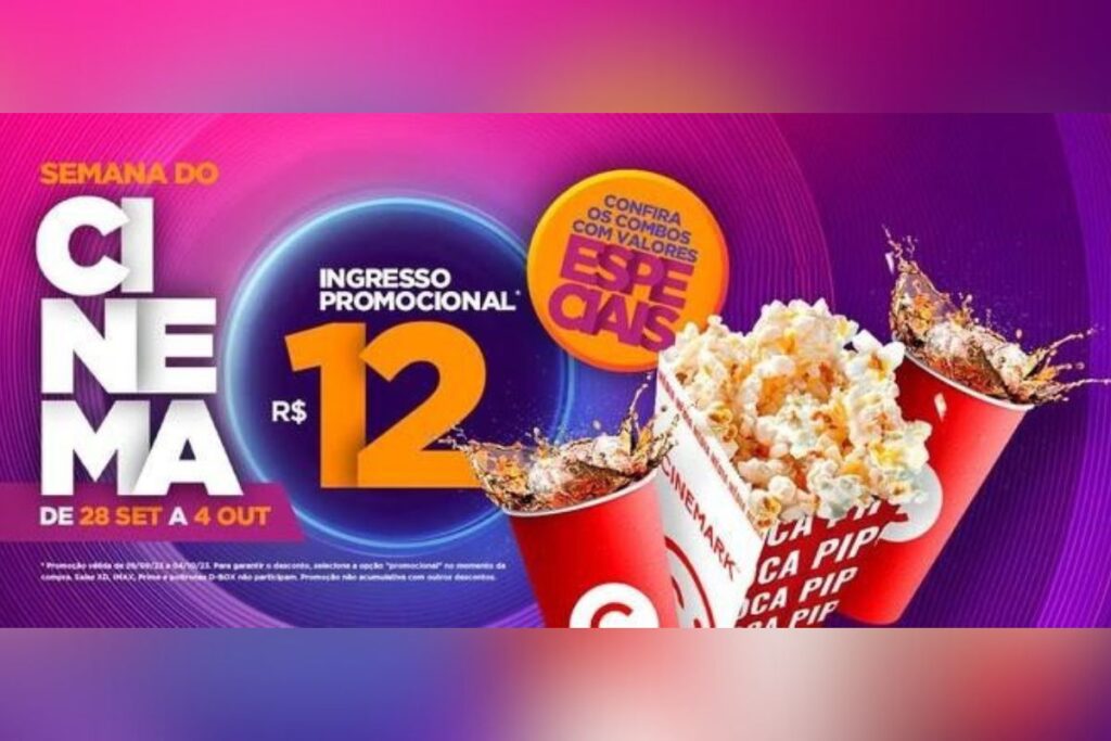 Na Semana do Cinema, Cinemark do Atrium Shopping tem ingressos a 12 reais

