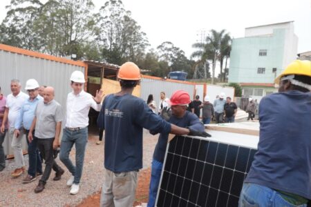 Santo André avança em obras de usina solar no Jardim Las Vegas