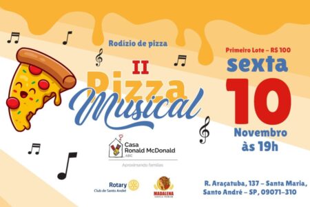 Casa Ronald McDonald ABC realiza Pizza Musical solidária com presença cover de Rita Lee