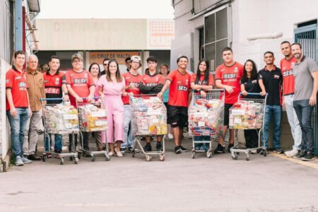 Estudantes do Sesi em Ação Solidária: Unindo Esporte e Solidariedade em Santo André