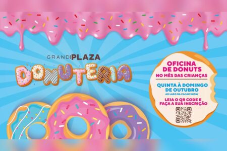 Grand Plaza oferece oficina de donuts no mês das crianças