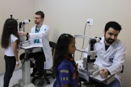 Lentes do Saber avalia mais de 180 estudantes de Diadema em mutirão oftalmológico