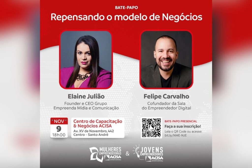 Núcleo Empreender da ACISA promove evento sobre novos modelos de negócio