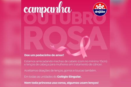 Singular promove campanha social e arrecada mechas de cabelo e lenços