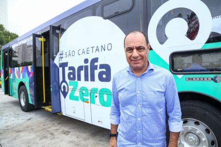 Auricchio acompanha início da operação da Tarifa Zero nos ônibus de São Caetano