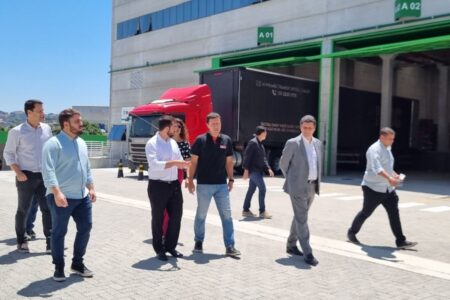 Prefeito Kayo Amado faz visita técnica no Centro Logístico MBigucci Business Park Santo André, no ABC Paulista