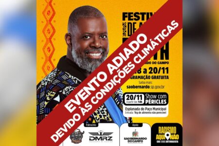 Previsão de temporal e rajadas de 100 kmh adia Festival de Arte Preta em São Bernardo