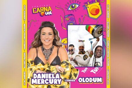 Daniela Mercury convida Olodum para o CarnaUOL 2024