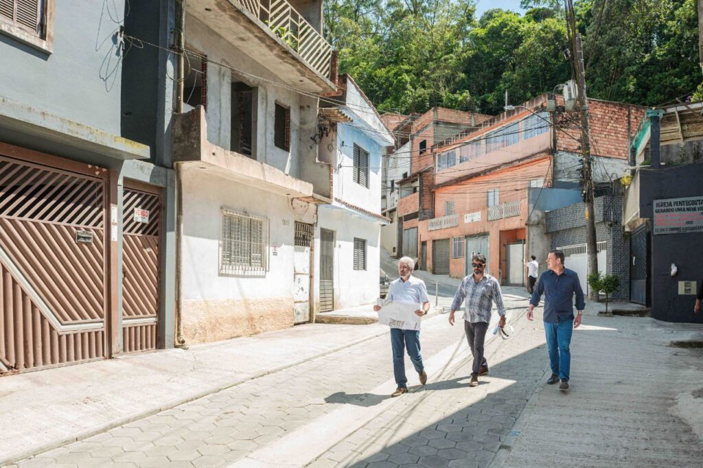 Em São Bernardo, urbanização do bairro Areião e adjacências segue em ritmo acelerado