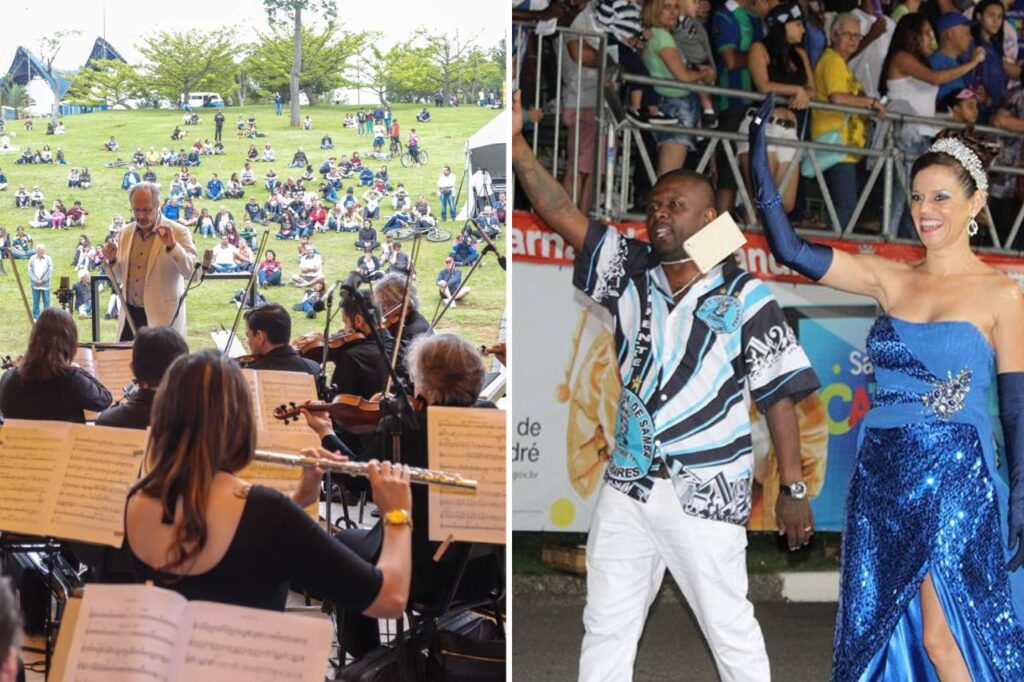 Parque Central recebe mistura de ritmos com Orquestra Sinfônica, samba e forró no domingo