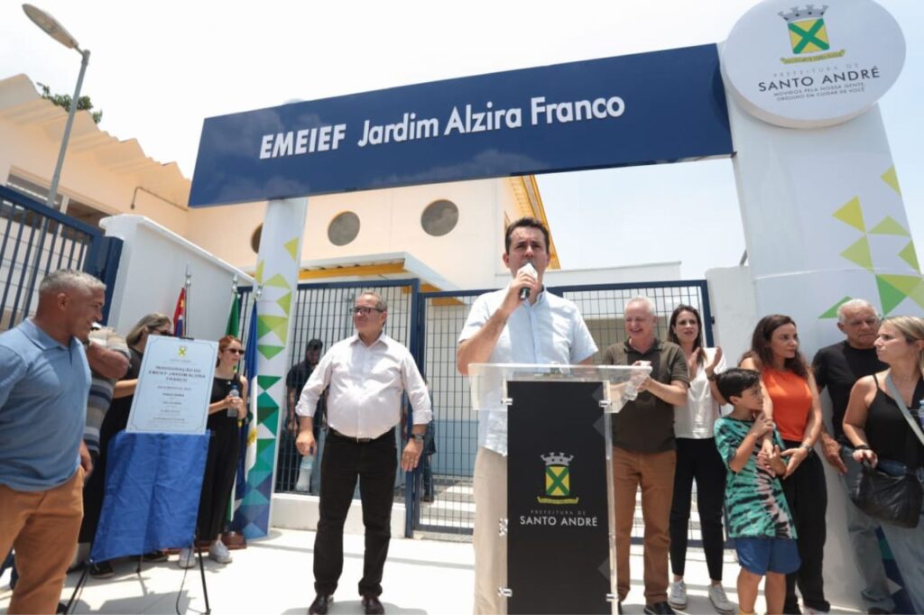 Santo André inaugura escola em tempo integral no Jardim Alzira Franco