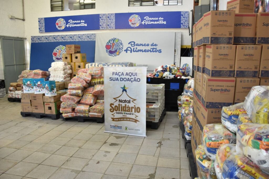 Secretaria de Saúde arrecada 6,5 toneladas de alimentos para o Fundo Social de Santo André