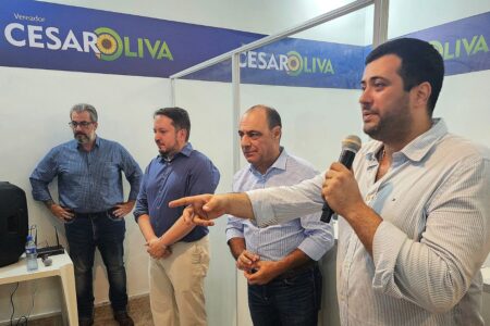 Vereador Cesar Oliva inaugura escritório com anuncio exclusivo de mais Segurança para São Caetano