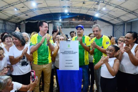 Santo André reinaugura quadra poliesportiva revitalizada no Jardim do Estádio