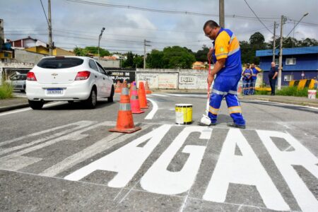 Santo André dobra extensão de vias contempladas com reforço de sinalização viária