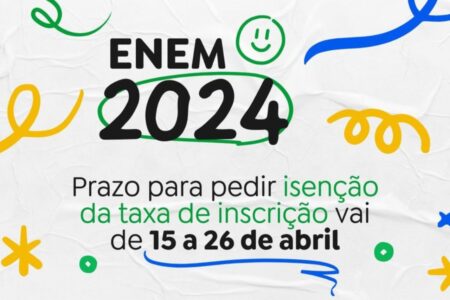 Enem: prazo para solicitar isenção da taxa de inscrição começa hoje