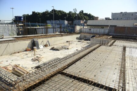 Futuro Complexo Aquático do Batistini tem um terço de obras executadas