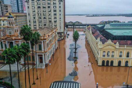 Inmet divulga alerta de perigo de chuvas neste sábado no RS e SC