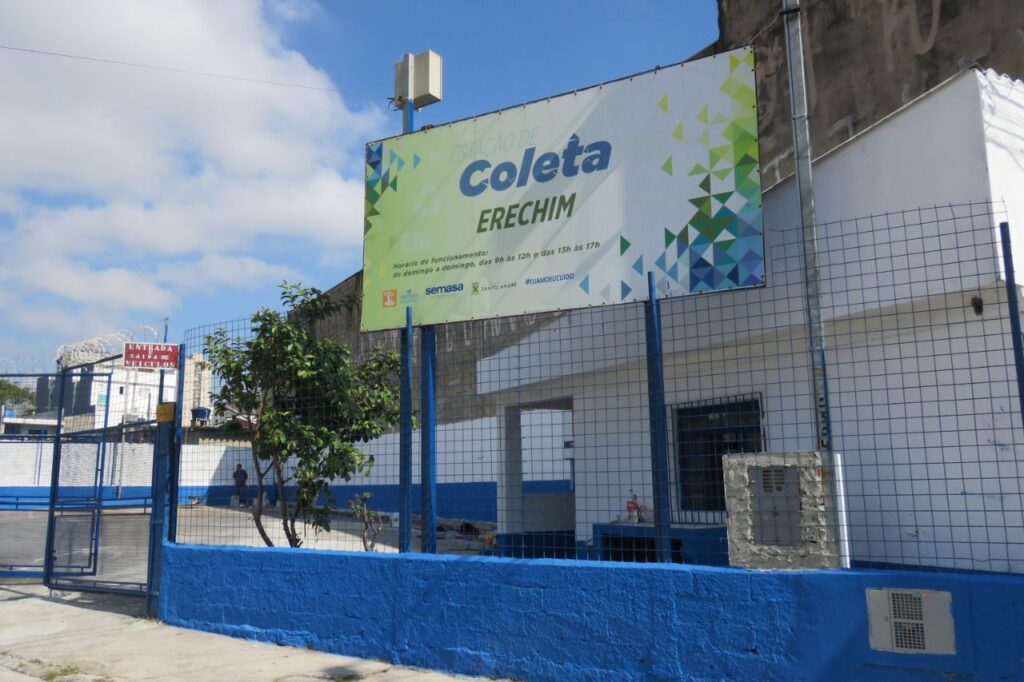 Santo André retoma atendimento na Estação de Coleta Erechim após reforma