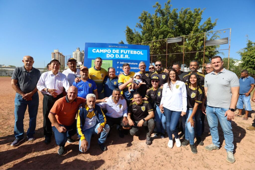 Campo de futebol do DER em São Bernardo recebe R$ 2,7 milhões para revitalização completa