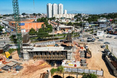 Construção do Viaduto Estaiado avança em São Bernardo e tem previsão de conclusão em dezembro