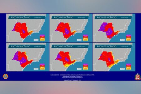 Defesa Civil aponta para risco de incêndio em todo o estado de SP