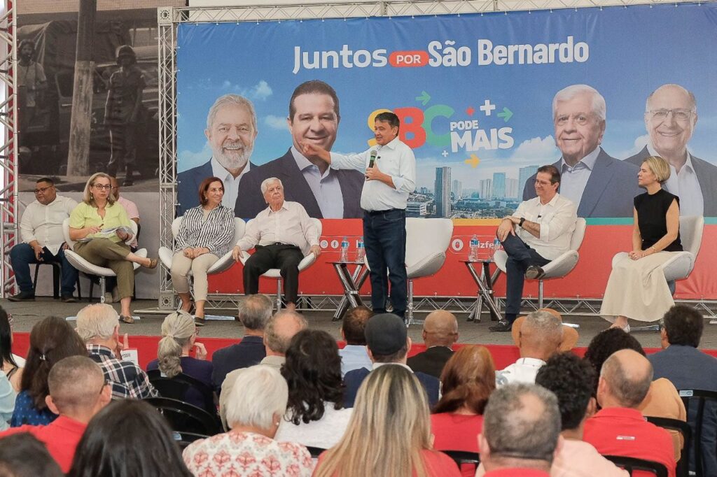 Luiz Fernando recebe ministro Wellington Dias para debater assistência social em São Bernardo