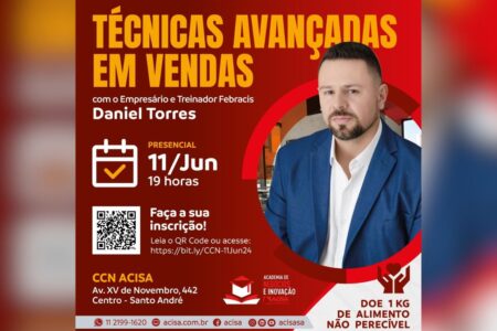 Palestra da ACISA aborda técnicas avançadas em vendas