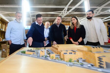 Prefeito Orlando Morando vistoria obras de implantação do Sesc São Bernardo