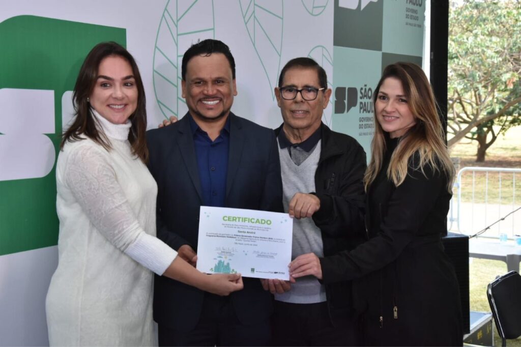 Santo André recebe Prêmio Governador Franco Montoro por projeto ambiental de agricultura urbana