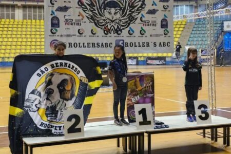 Crianças da equipe Rollers RP Falcon conquistam pódio em competição de patins