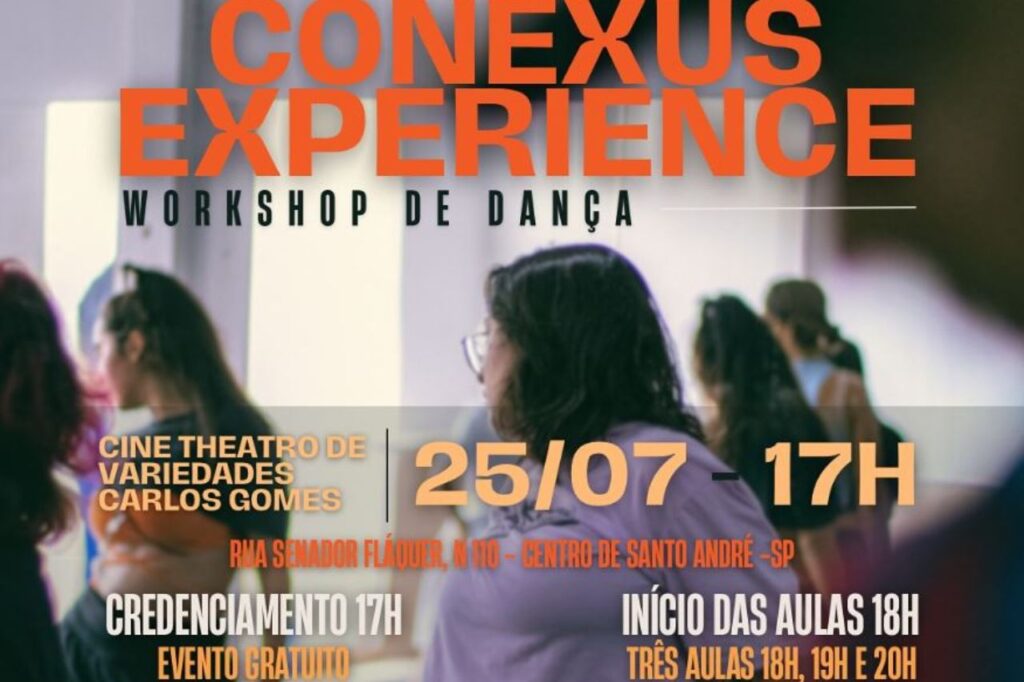 Santo André recebe workshop de dança no Cine Theatro Carlos Gomes nesta quinta